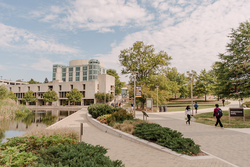 Sample image - photo of AOK Library on UMBC Campus 