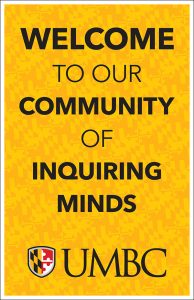 welcome to our community of inquiring minds poster