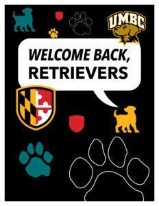 welcome back retrievers lettersize poster