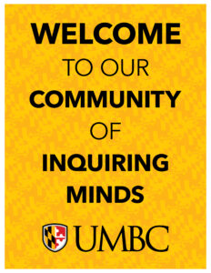 welcome to our community of inquiring minds lettersize poster
