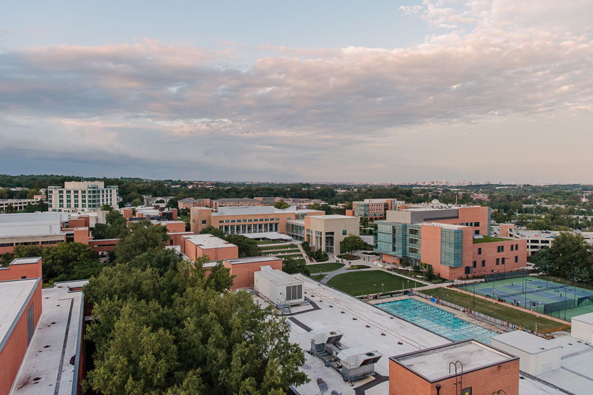 Sample image - UMBC Campus from Admin Roof